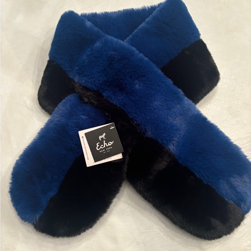 WINTER CLEARANCE!  Echo Multicolor Faux Fur Scarf NWT